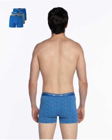 5343840-677 PACK DE 3 BÓXERS ALGODÓN PUNTO BLANCO